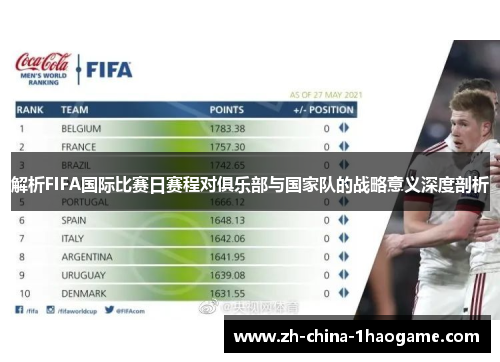 解析FIFA国际比赛日赛程对俱乐部与国家队的战略意义深度剖析